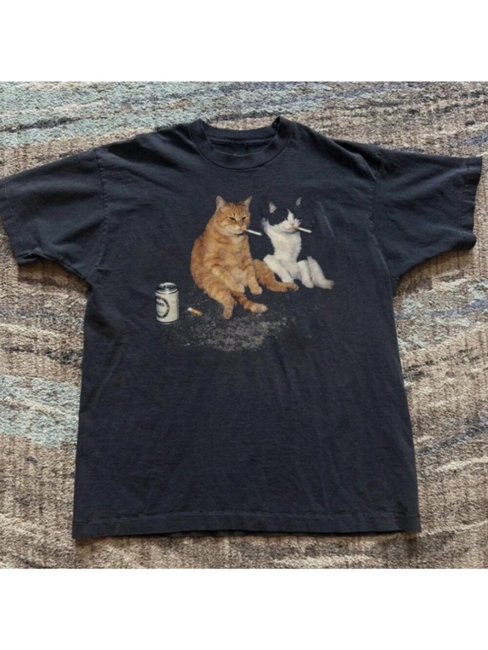 Smoking Cat Gildan T-shirt